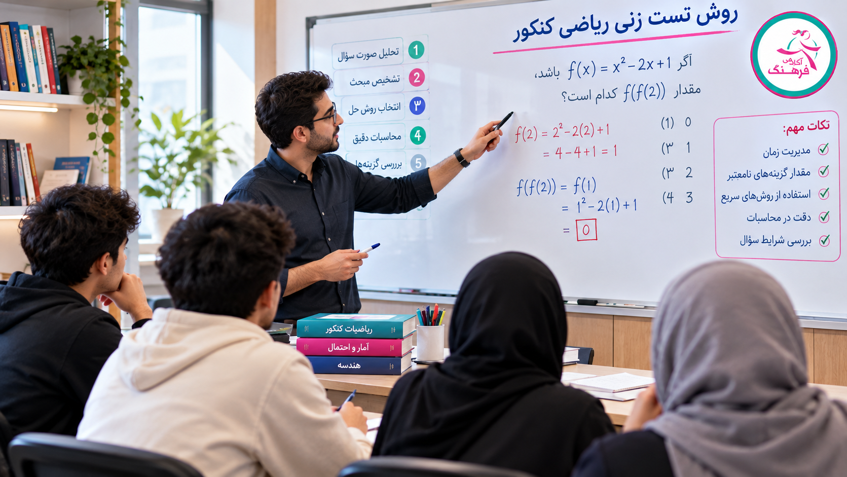 روش تست زنی ریاضی برای مباحث مختلف روش تست زنی ریاضی برای مباحث مختلف